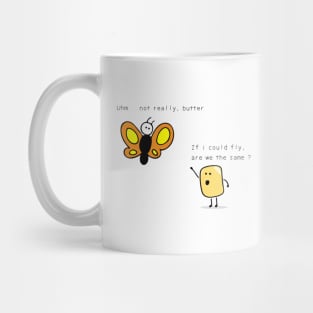 butter and butterfly Mug